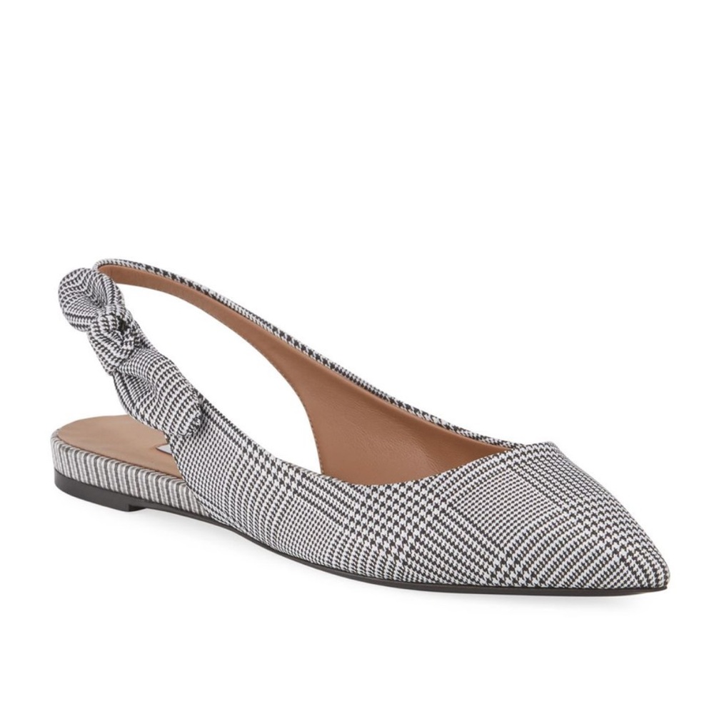 Tabitha Simmons Houndstooth Slingback Ballet Plai… - image 1